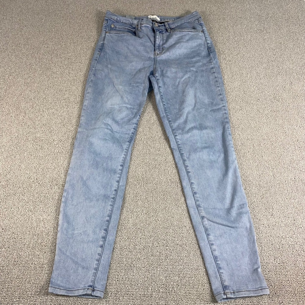 Nicole Miller Soho High Rise Skinny Jeans Womens 10 Blue Denim Stretch 28x27 EUC